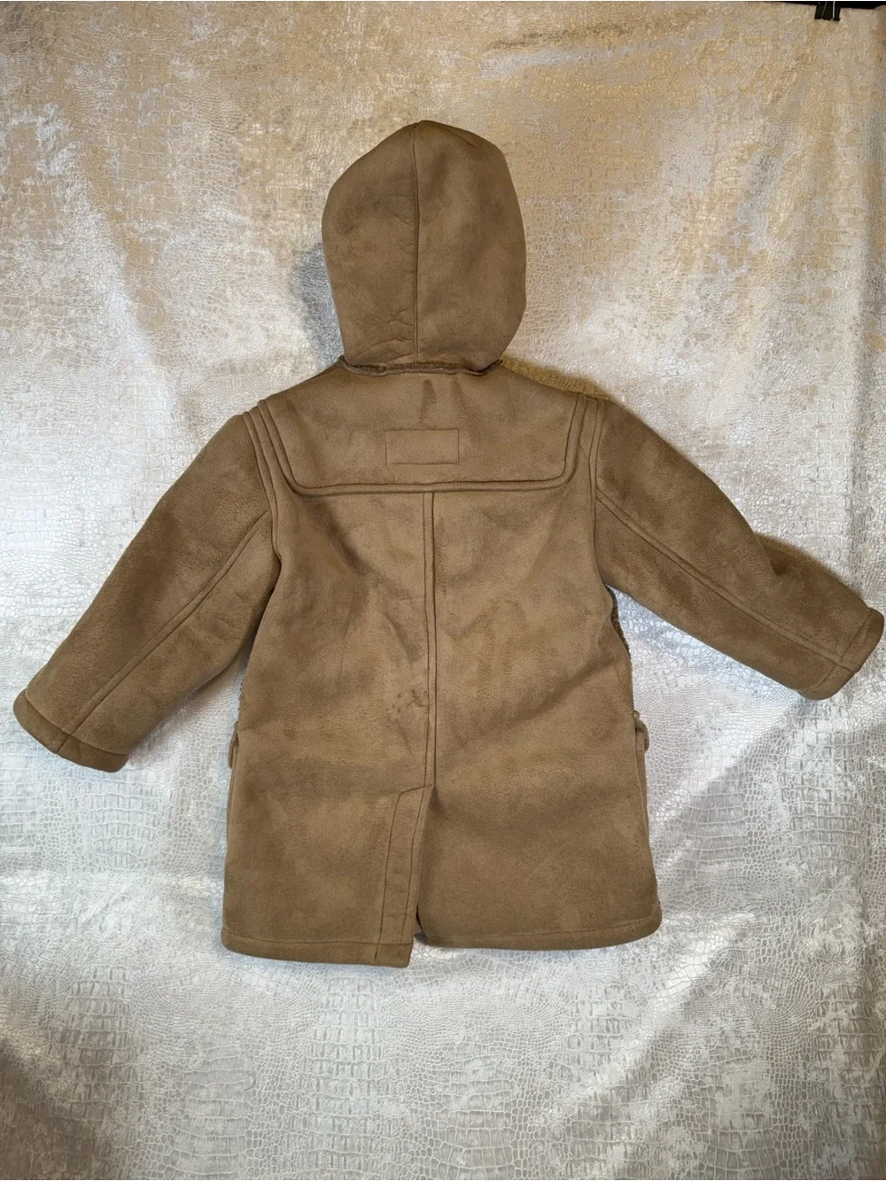 Vintage UGG Australia kids' hooded faux shearling duffle coat, Kids size 2